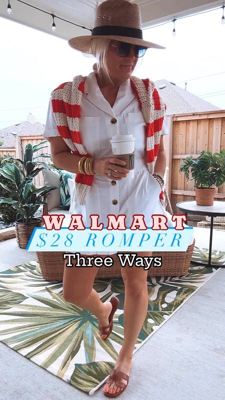 Walmart denim romper in three colors only $28! I’m in a size small in all three!

@walmartfashion 
#walmartpartner #walmartfashion 

#LTKParties #LTKTravel #LTKSaleAlert