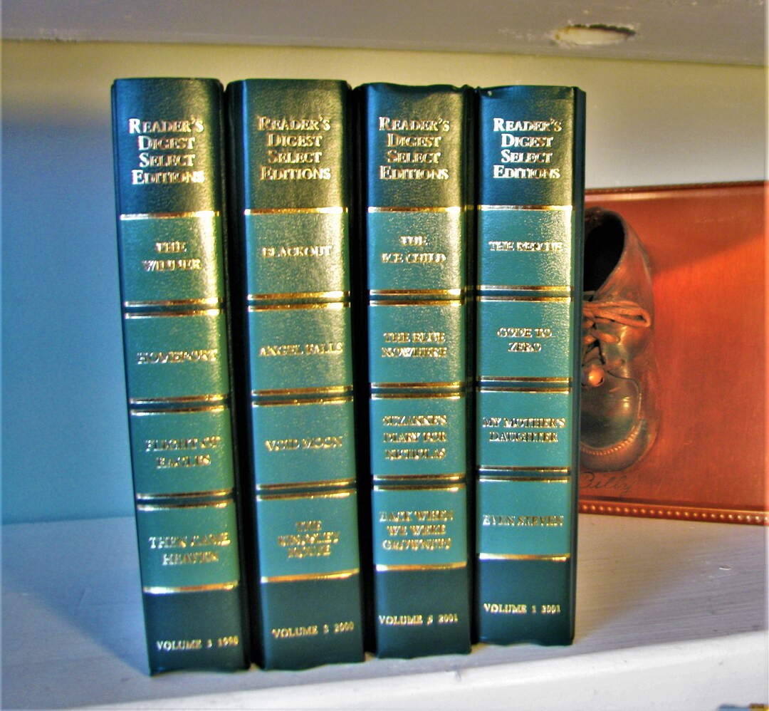 Readers Digest Select Editions Green Set of 4. Like New w/wo Dust Jackets. Great Titles and Autho... | Etsy (US)