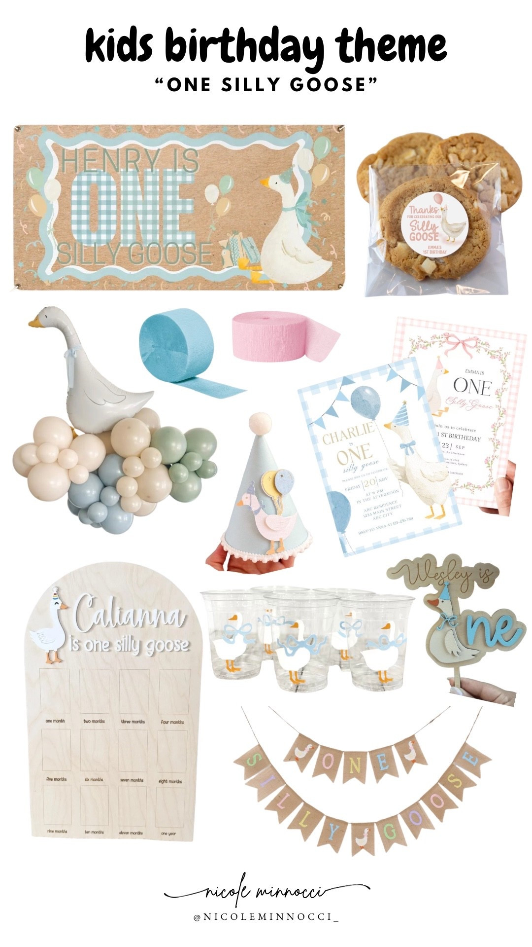 One silly goose! - First birthday theme for girls, boys, or gender neutral colors!


First birthday, kids birthday themes, birthday party, birthday party theme. 

#LTKmomlife #LTKKids #LTKBaby