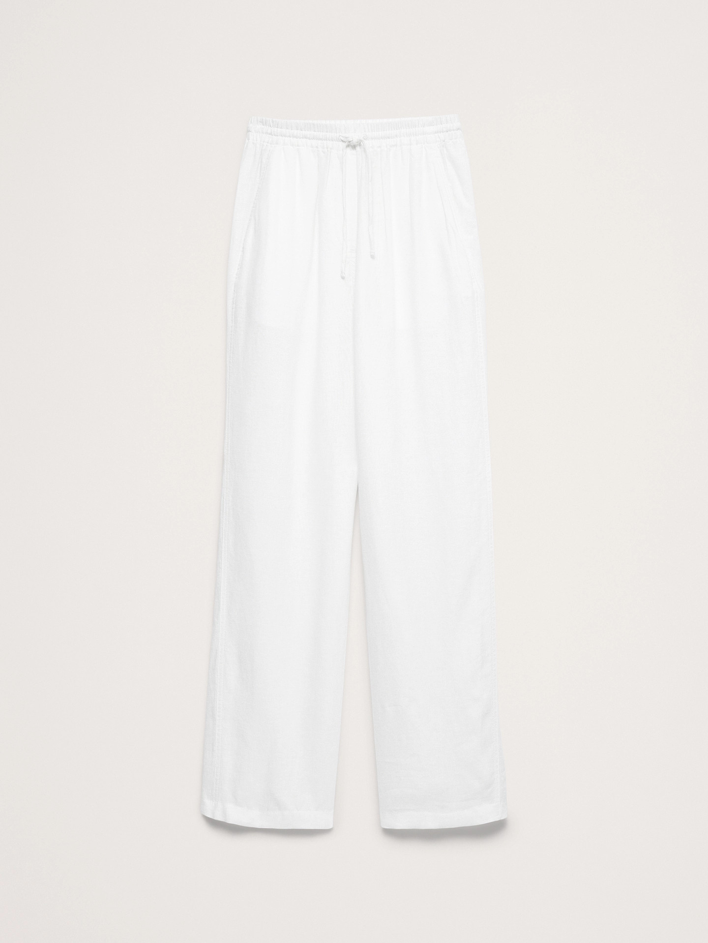 The Getaway Straight-Leg Pull-On Pant in Linen | Banana Republic (US)