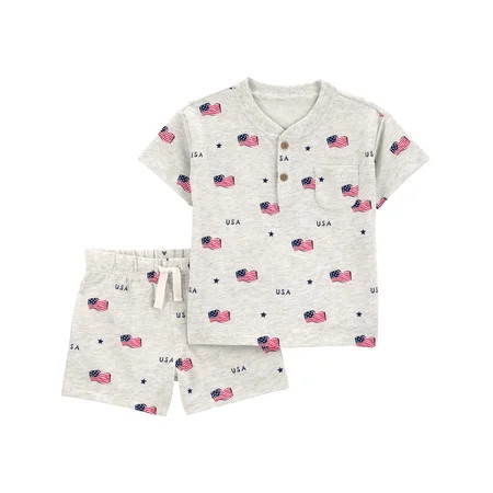 Carter's Child of Mine Baby and Toddler Boy Outfit Set, 2-Piece, Sizes 12M-5T | Walmart (US)