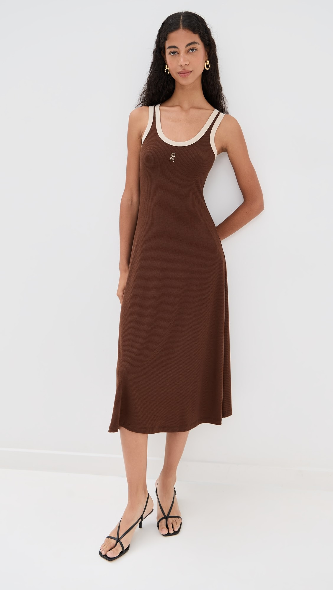 Contrast Rib Tank Dress | Shopbop