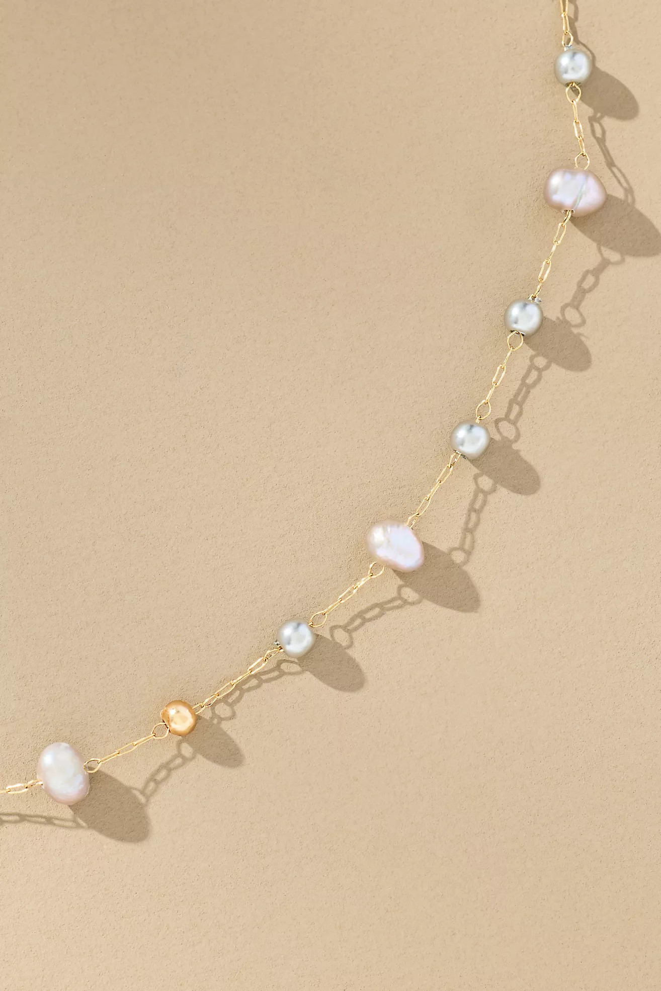 Mixed Bead Dainty Necklace | Anthropologie (US)