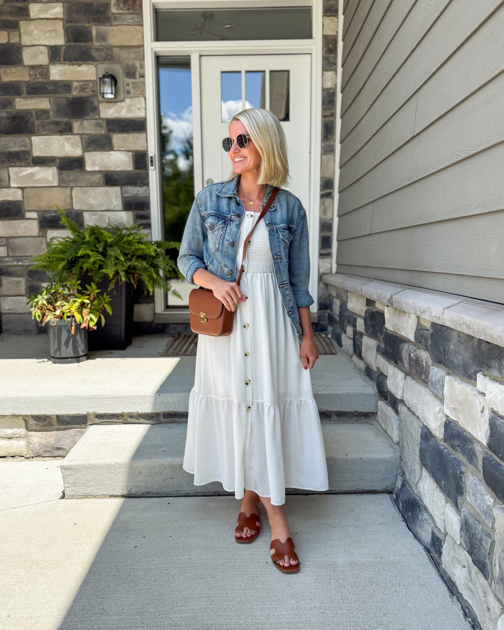 What I wore on Friday this week as a 40-year old mom of 2! Dress- small || jacket- xsmallL

#LTKPetite #LTKStyleTip #LTKSeasonal