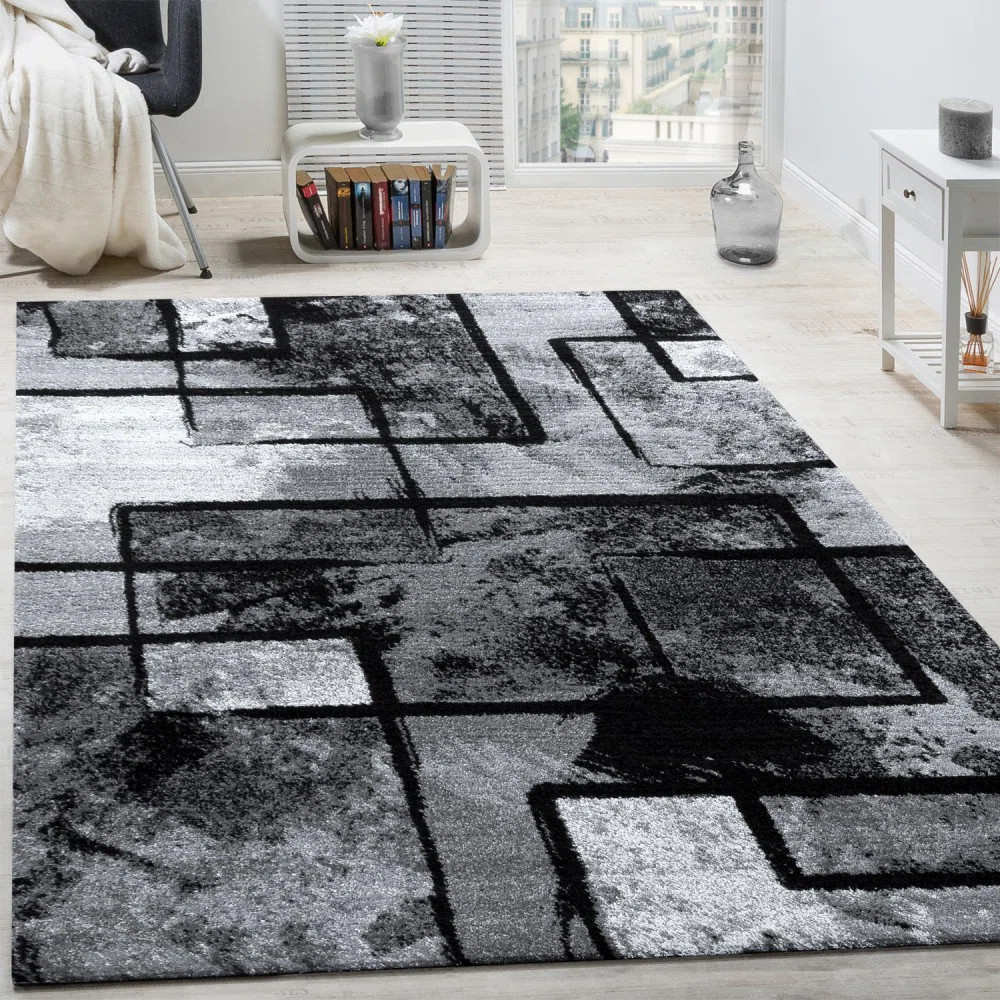 Kerttu Gray Black Area Rug | Wayfair North America