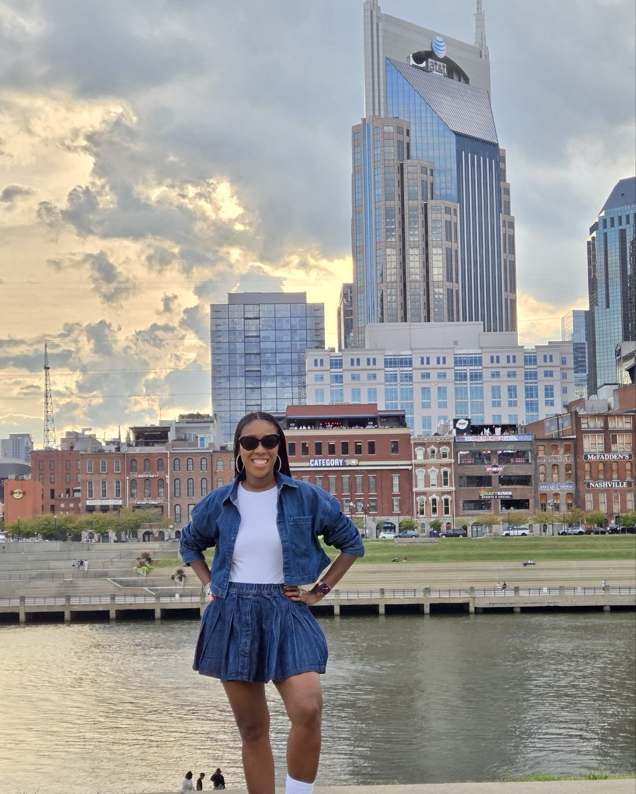 HBCU Homecoming Ready ✨
It’s giving cute and comfy for tailgate season 💅🏽 This denim two-piece set is perfect for campus vibes—casual enough to move, stylish enough for every photo op 📸 And you already know I had to pair it with my go-to New Balance sneakers 💨 Perfect for all that walking and dancing out at the yard. 

#LTKOver40 #LTKU #LTKPetite