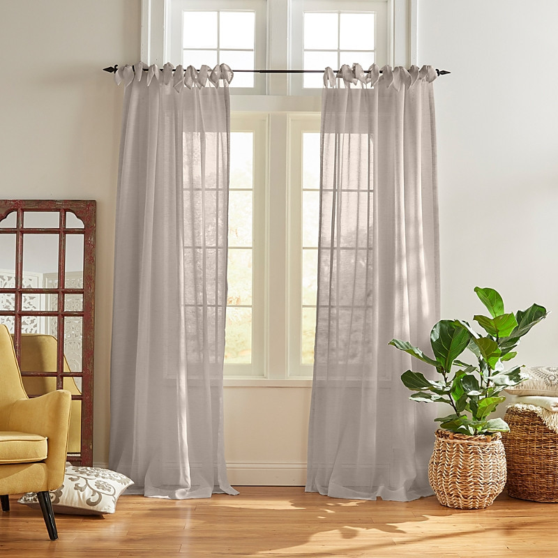 Elrene Home Fashions Vienna Tie-Top Sheer Curtain Panel, 52 x 95 | Bloomingdale's (US)