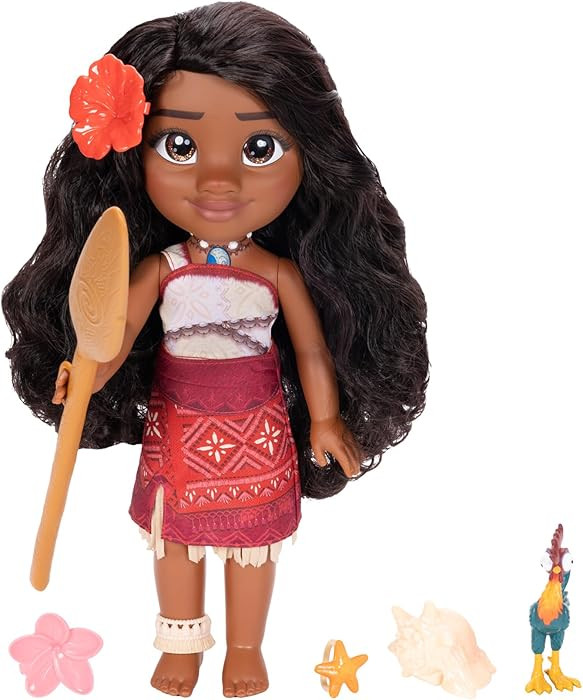 Disney Moana 2 My Singing Friend Moana Doll & Heihei Figure Playset for Girls Officially Licensed... | Amazon (US)