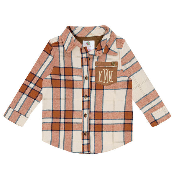 ORANGE & NAVY PLAID | Marleylilly