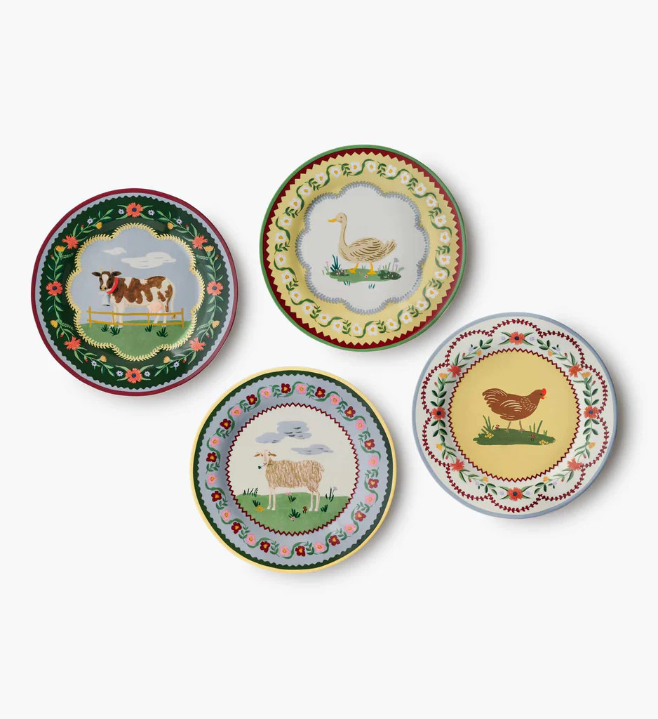 Porcelain Dessert Plate Set | Rifle Paper Co.