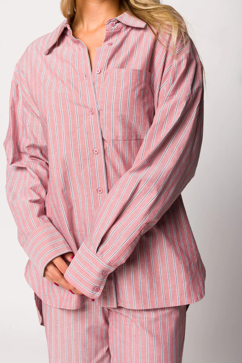 Ex-Boyfriend Shirt in Nantucket Stripe - Nursing Friendly | Worth Collective