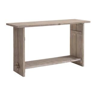 Alaterre Furniture Castleton 52 in. W Mango Wood Driftwood Console Table AWTR1027 - The Home Depo... | The Home Depot