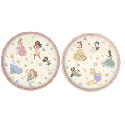 Zak Designs 2pk 8" Princess Melamine Bamboo Plates | Target
