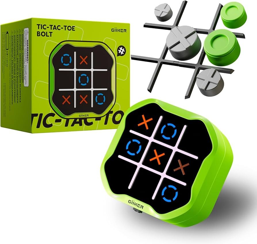 GiiKER Tic Tac Toe Bolt Game, Original 3-in-1 Handheld Puzzle Game, Portable Travel Games for Car... | Amazon (US)