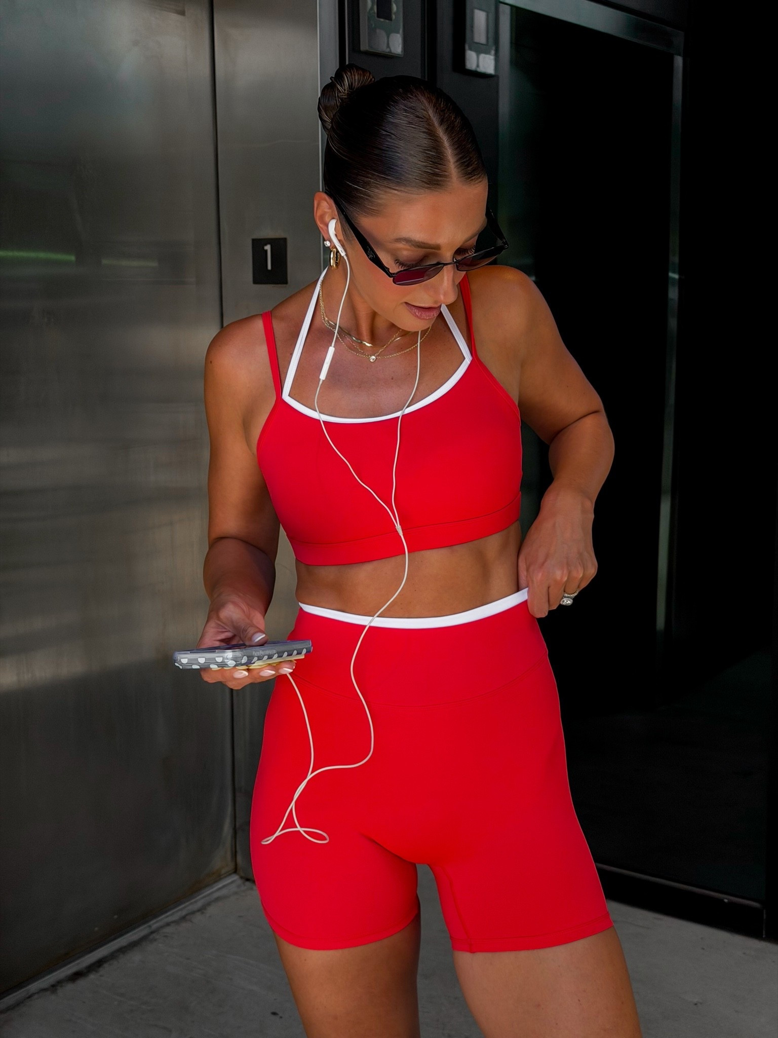 Amazon Prime Day deal on this two piece workout set! I recommend sizing up, it runs small. I ordered a medium and typically wear a small. Under $30, comes in tons of colors!