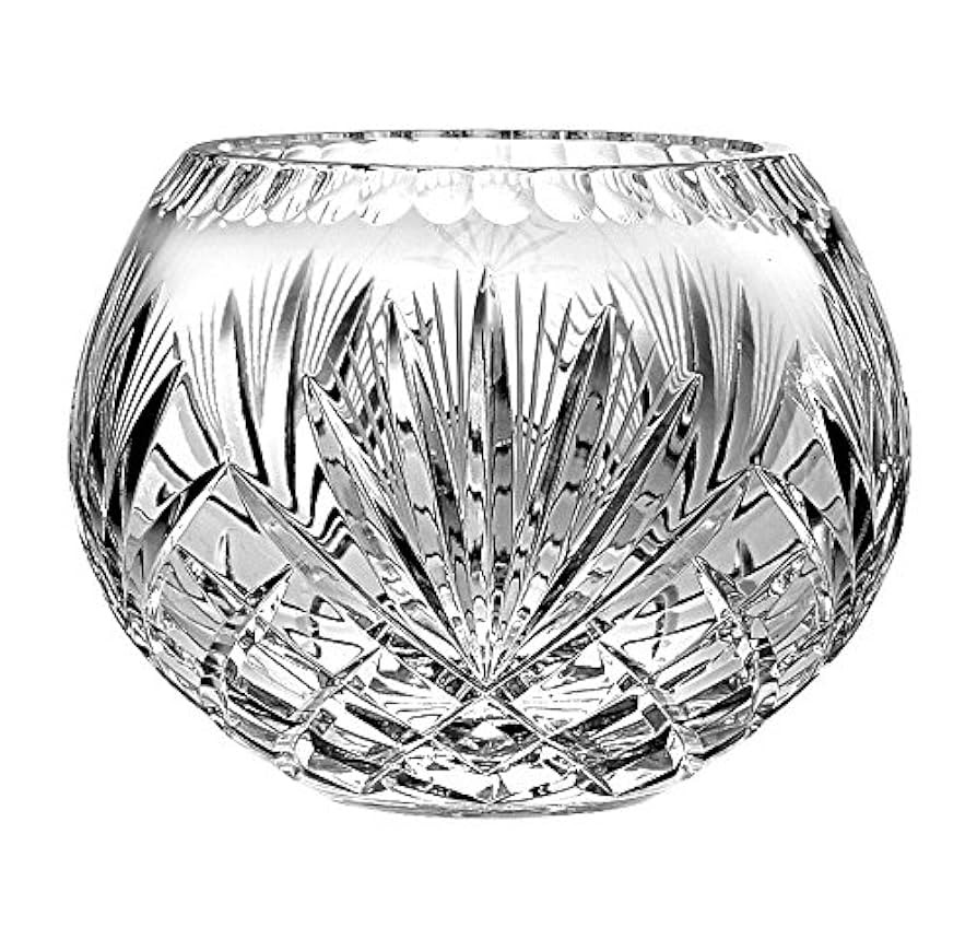 Barski European Hand Cut Majestic Crystal Rose Bowl Vase, 5" D | Amazon (US)