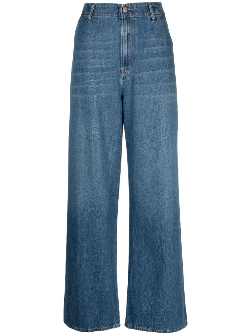 wided-leg cotton jeans | Farfetch Global