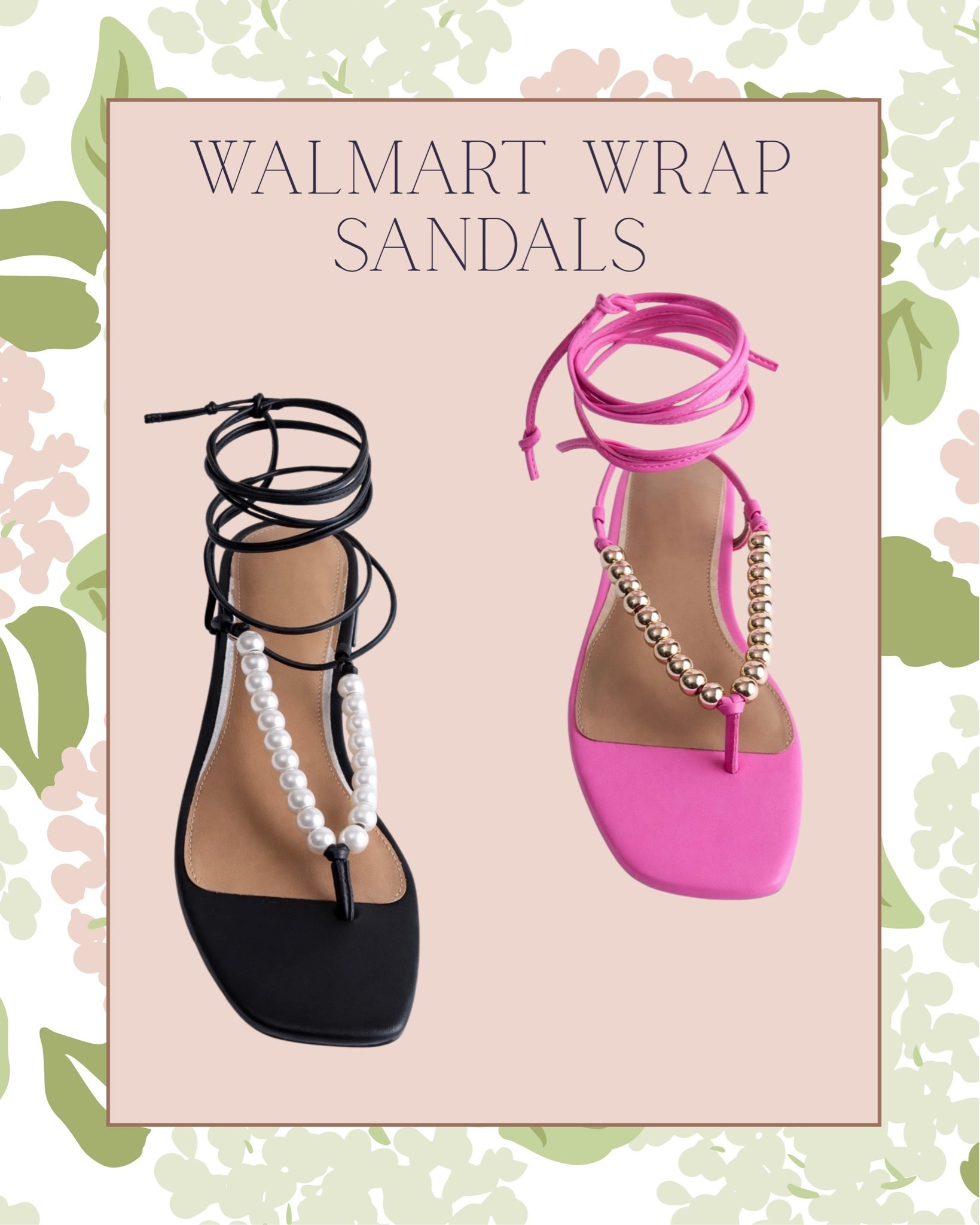 How pretty are these wrap sandals from Walmart!! I'm obsessed!

#LTKdayinmylife #LTKSeasonal #LTKootd