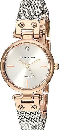 Amazon.com: Anne Klein Women's Quartz Metal and Stainless Steel Dress Watch, Color:Silver-Toned :... | Amazon (US)