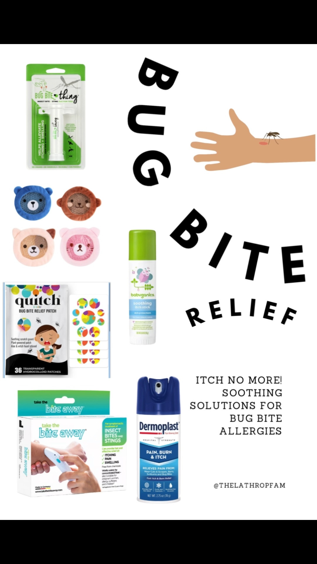 My girls have very sensitive skin and are allergic to bug bites. These are our go to items to give them relief! 

#LTKBaby #LTKKids #LTKFamily