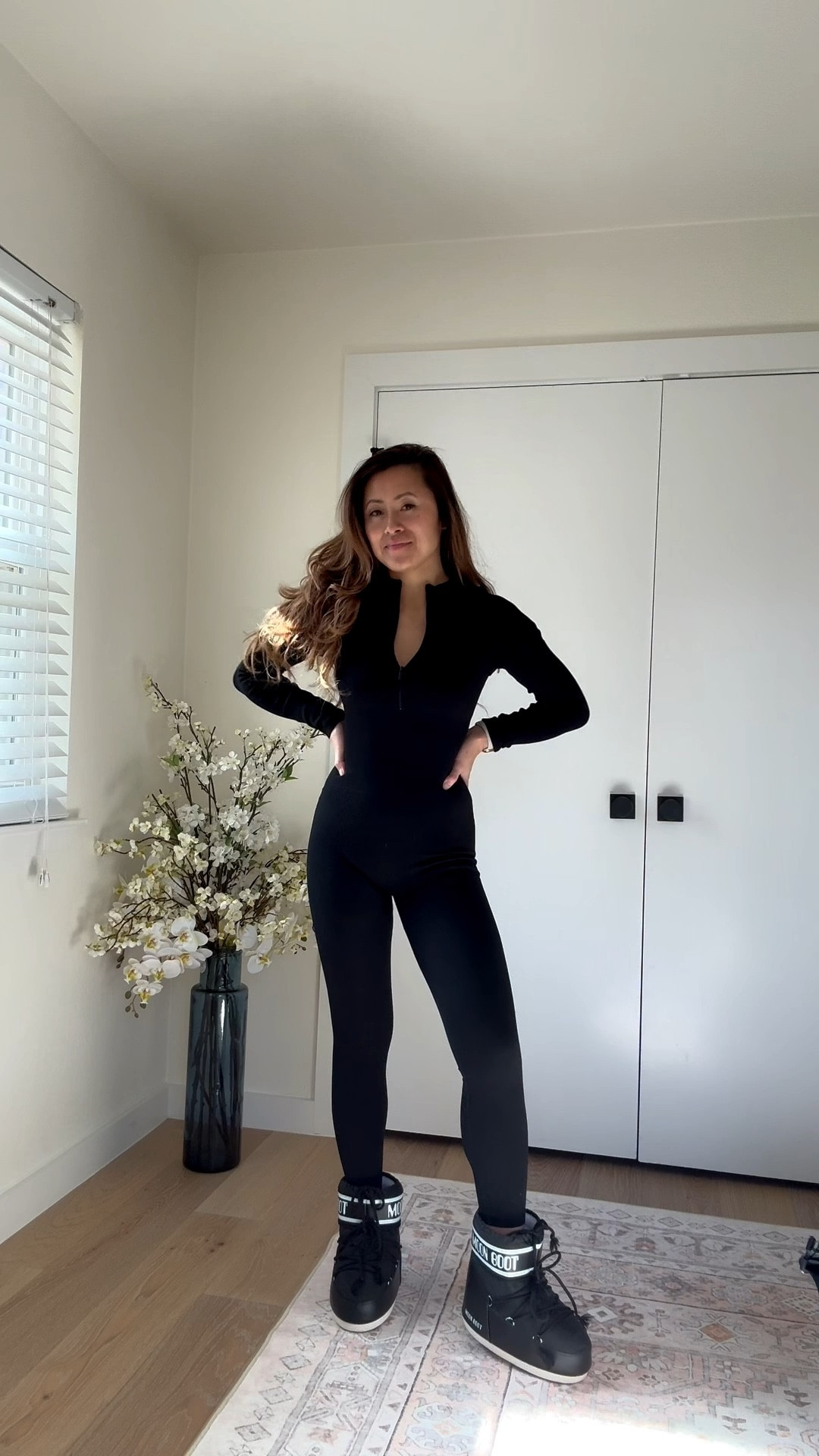 Are you ready for Après-ski’s !?!
Full bodysuit in brown and black from Amazon. I wear a small. I am 5’3” 122lbs

#LTKSeasonal #LTKActive #LTKootd