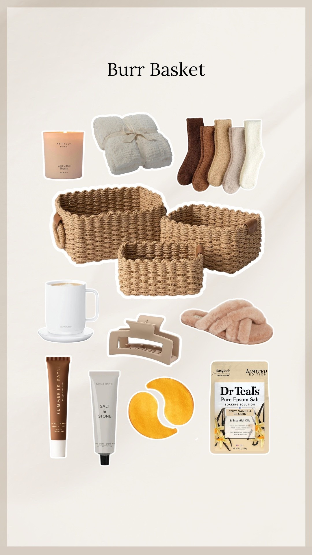 Help your loved ones beat the winter blues with a burr basket full of all of the coziest must-have items ❄️🤎

#LTKGiftGuide #LTKselfcare #LTKSeasonal