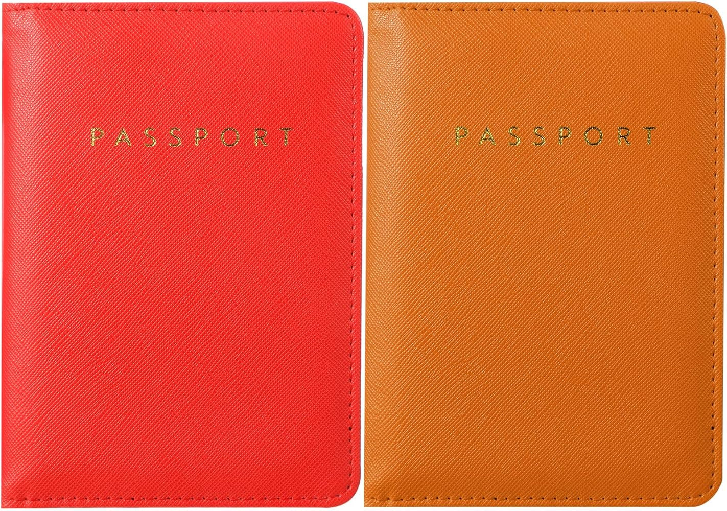 Frienda 2 Pieces Bridal Passport Covers Holder Waterproof Leather Holder Covers Travel Wallet Pas... | Amazon (US)