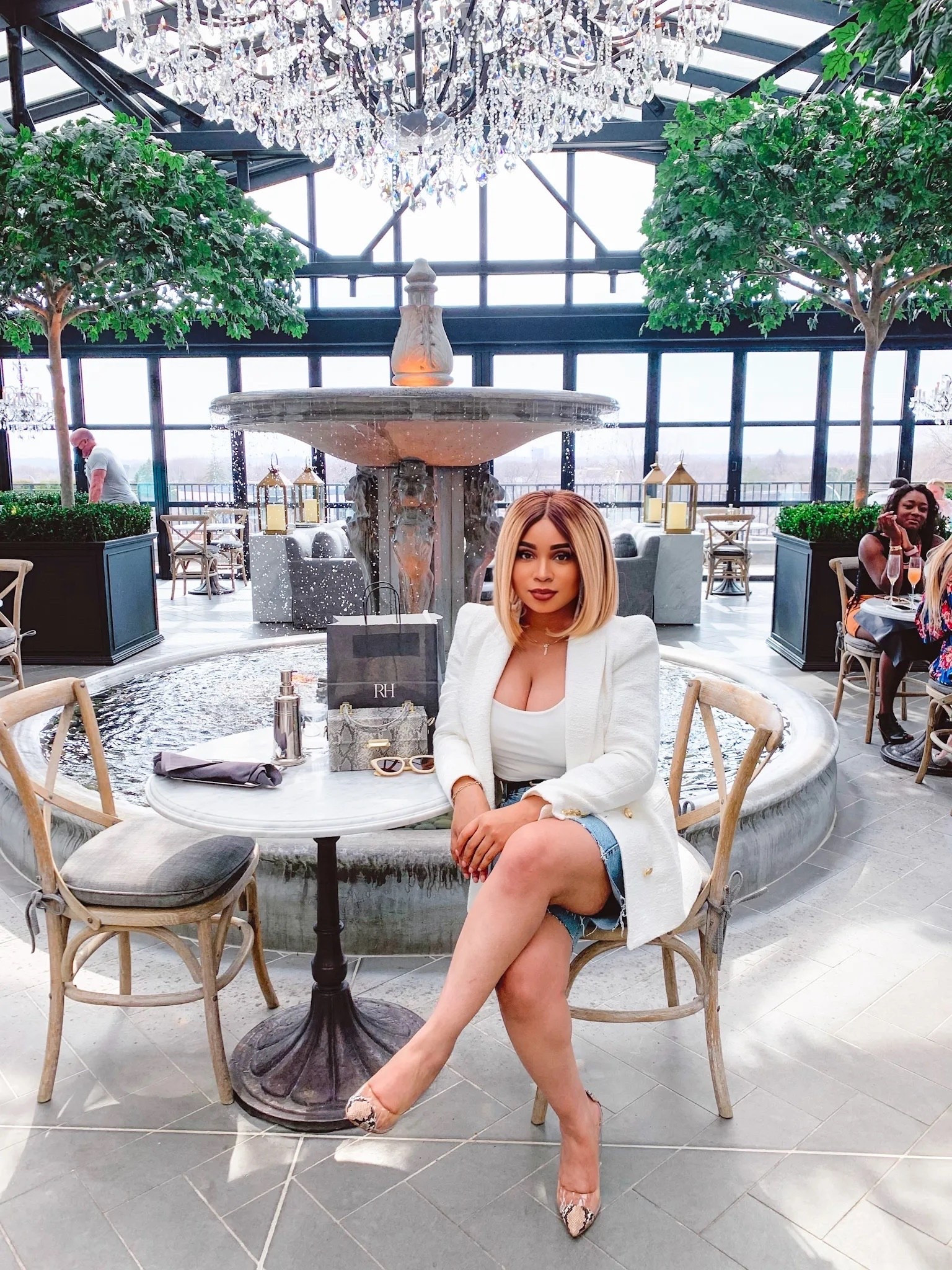 Lunch dates at a beautiful, luxurious restaurant hit different when you feel as good as you look. Today I wanted a look that whispered sophistication without trying too hard, the kind of outfit that lets you walk in confidently, order dessert first, and romanticize your own life just a little bit.
I styled a white double-breasted blazer over the INC Perfect Ribbed Hardware-Trim Tank Top for that clean, polished vibe, paired with a denim knee-length short that keeps it relaxed but intentional. The pump heels? They’re my quiet reminder that elegance is a mindset. Finished with a grey mini bag, sunglasses, and gold jewelry, this look is all about soft luxury and everyday confidence.
If you’ve been looking for that main-character lunch fit that makes you feel put together and powerful, this is it.
 Scroll down to shop every piece and recreate this luxe moment for yourself 🤍
 white blazer outfit women, styling, fashion, white, luxury, luxury lunch outfit, chic restaurant outfit, double breasted blazer women, denim knee length shorts outfit, casual luxury outfit, polished women fashion, inc ribbed tank top, pump heels women, grey mini bag outfit, gold jewelry women, ltk fashion, petite, women outfit ideas, classy lunch look, effortless elegance outfit


#LTKPetite #LTKootd #LTKgrwm