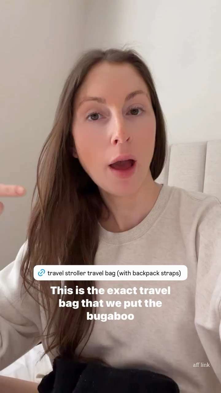 We use this travel bag for our travel stroller! It has backpack straps and easily fits in the overhead bin! 

#LTKBaby #LTKTravel #LTKKids