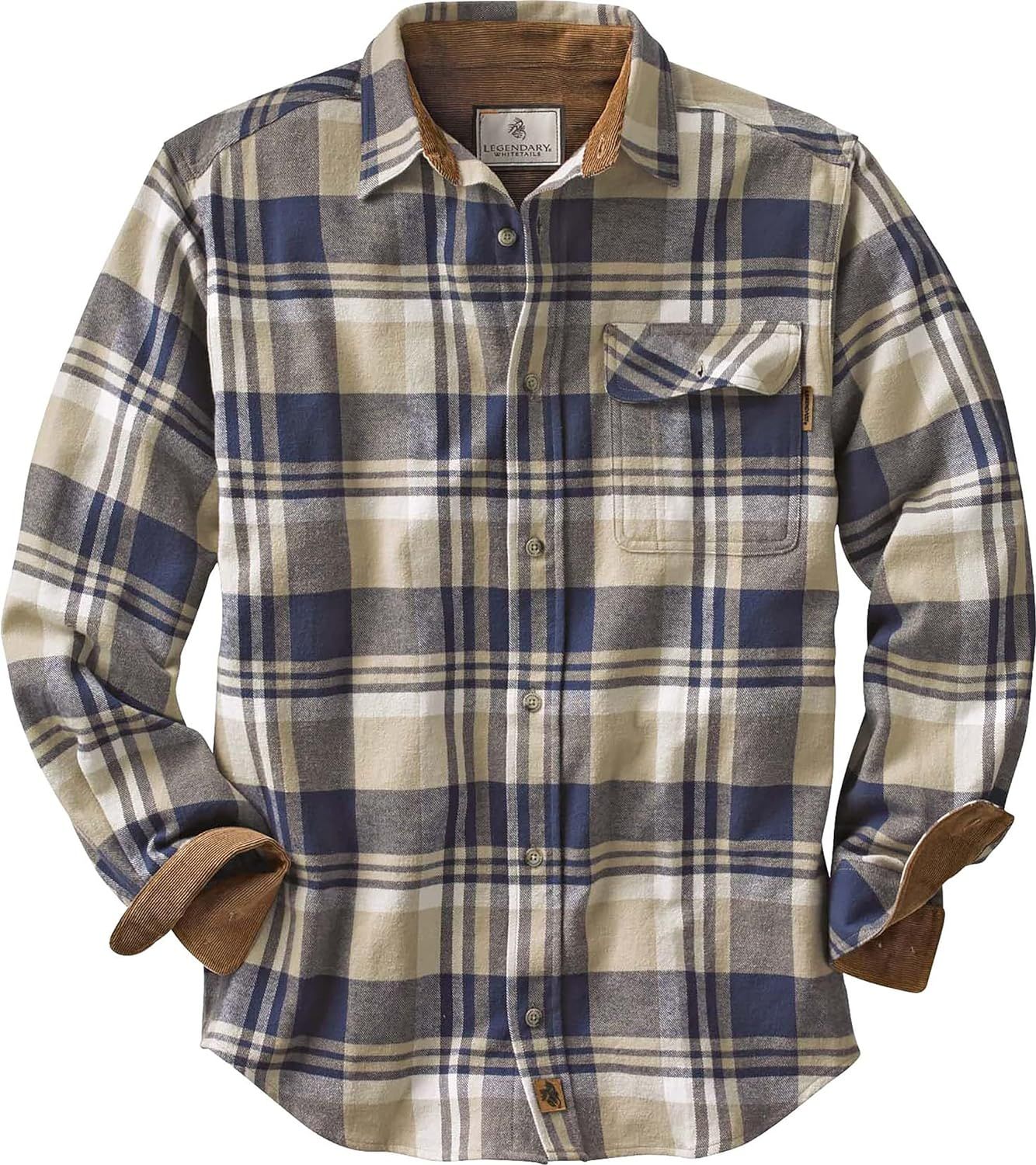 Legendary Whitetails Men's Buck Camp Flannel Shirt | Amazon (US)