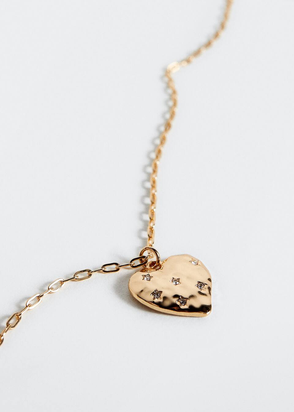 Heart pendant necklace | MANGO (US)