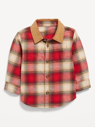 Soft-Brushed Flannel Pocket Shirt for Baby | Old Navy (US)
