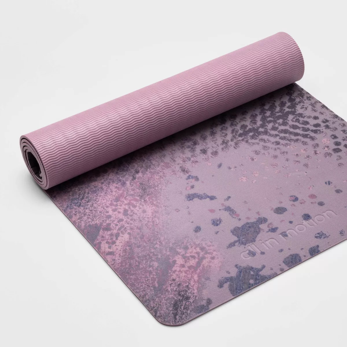 Cloud Print Yoga Mat 5mm Violet - All In Motion™: PVC Material, Low Tack Grip | Target