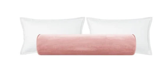 The Bolster : Faux Silk Velvet // Pink Peony  Velvet Bolster | Etsy | Etsy (US)