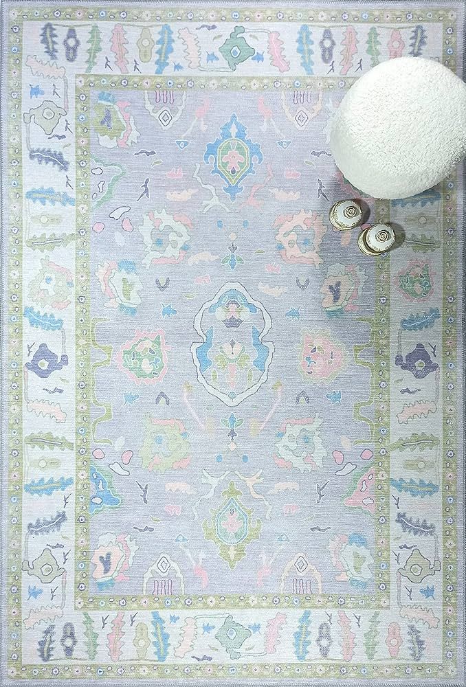 Modern Oushak Rug, Vintage Turkish Colorful Oriental Antique Inspired Area Rugs, Luxury Living Ro... | Amazon (US)