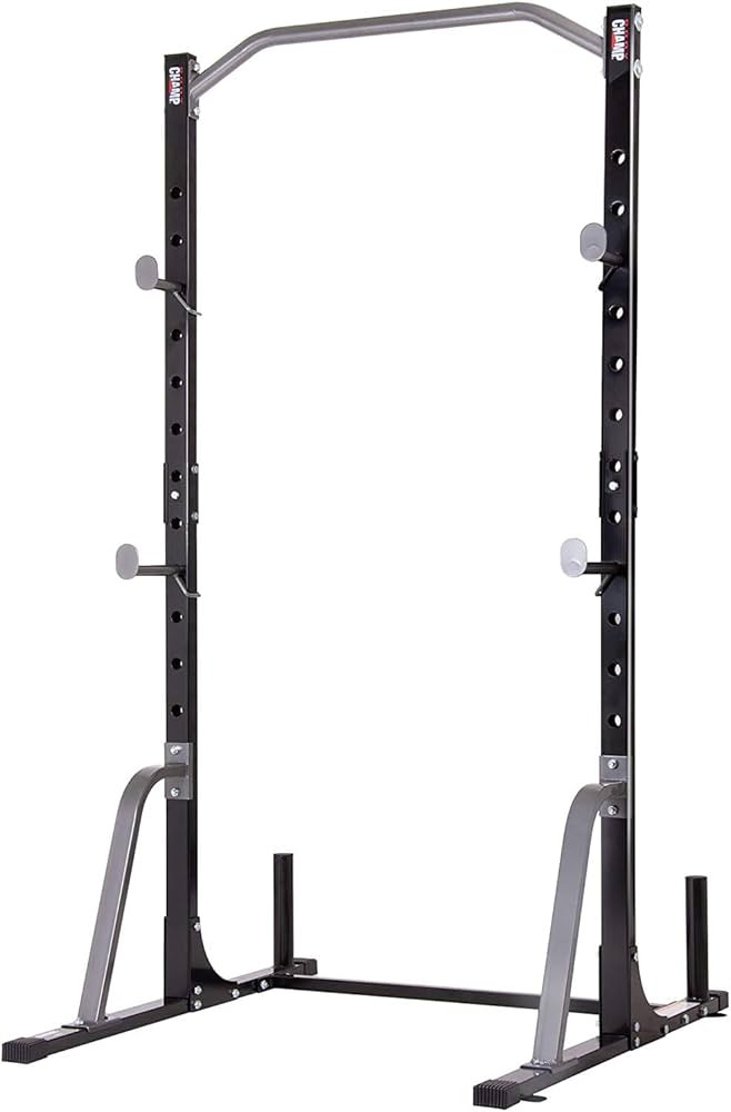 Body Champ Power Rack System Adjustable Squat Rack Weight and Bar Holder for Home Fitness Equipme... | Amazon (US)