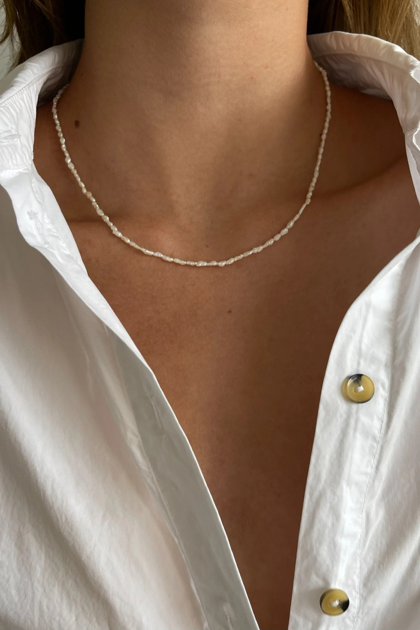 The Rice Pearl Necklace | DONNI.