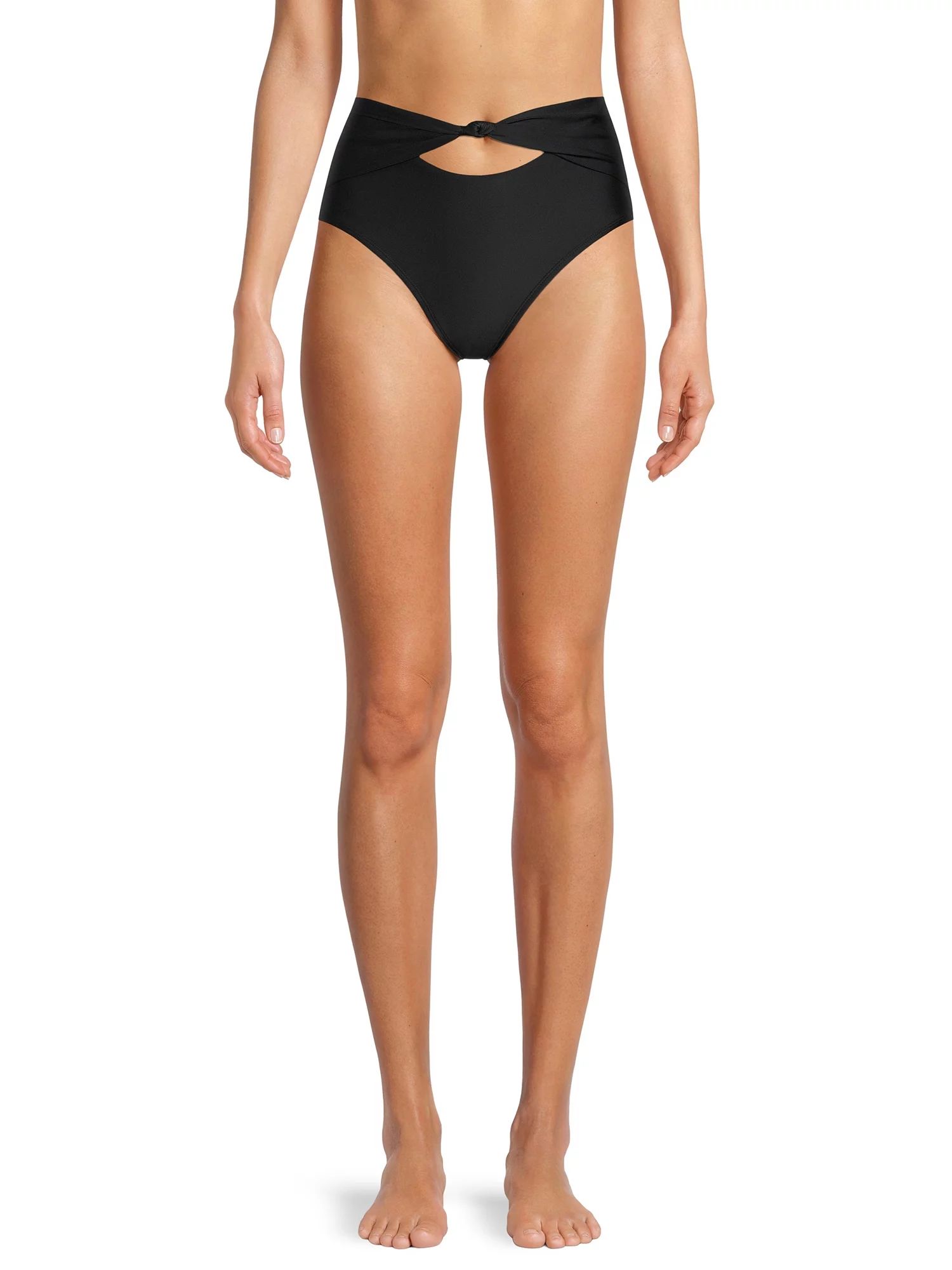 No Boundaries Juniors' High Waisted Bikini Bottom Swimsuit | Walmart (US)