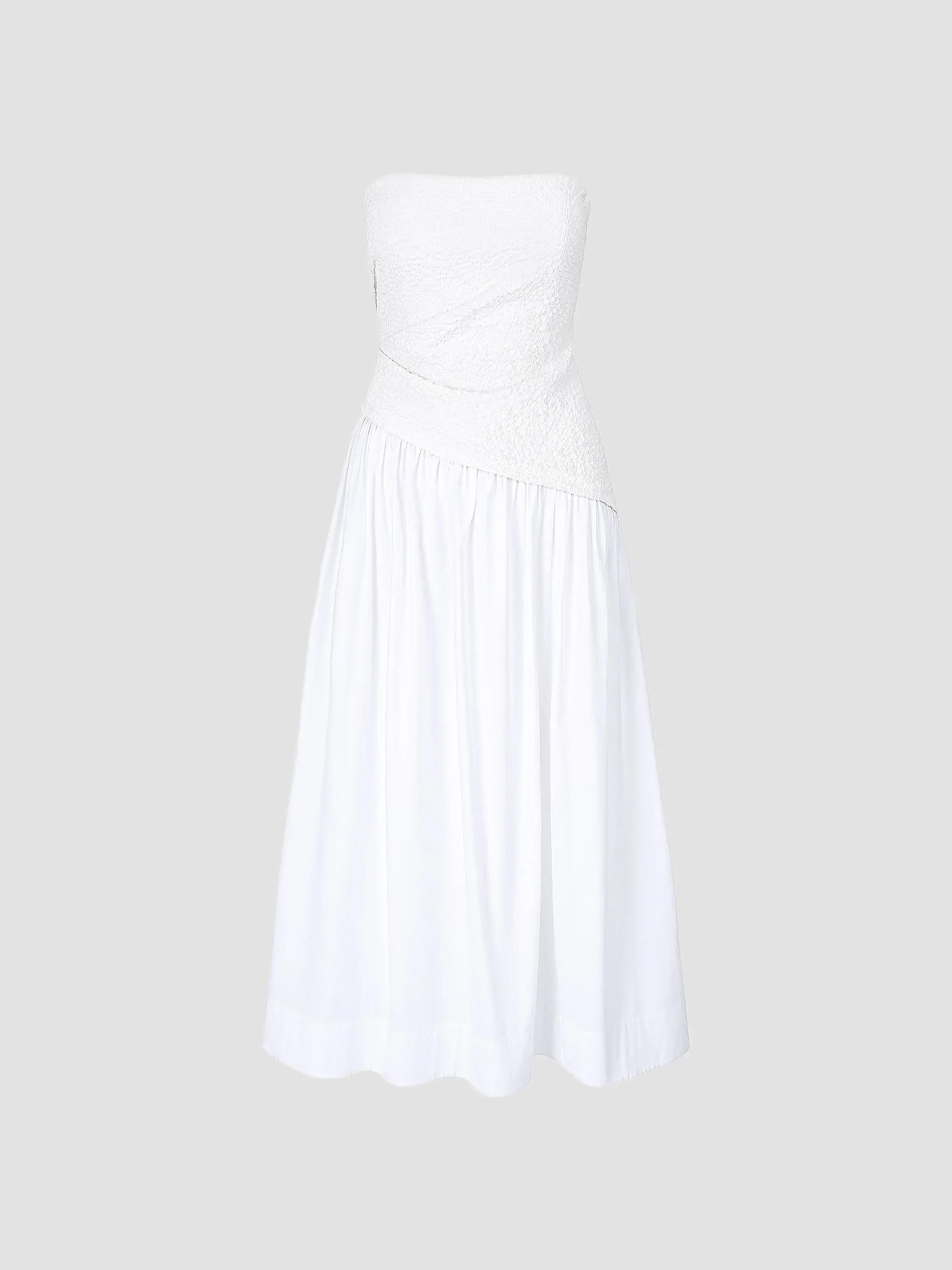 Nia Stretch-Cotton A-Line Midi-Dress | Saks Fifth Avenue
