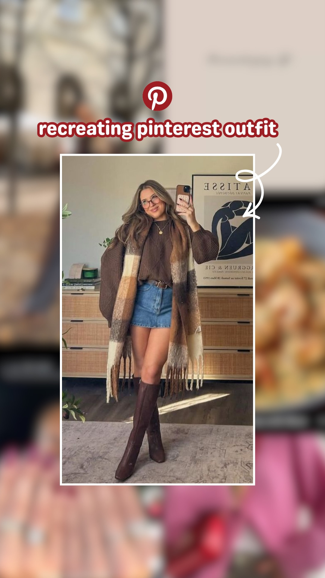 part 3 • recreating a pinterest inspired outfit 📌👀❤️ pinterest inspired outfit, brown knit sweater outfit, denim mini skirt outfit, knee high suede boots outfit, plaid scarf styling, cozy fall outfit, elevated casual outfit, chic winter outfit, neutral outfit ideas, cute everyday outfit, brown knit sweater, cozy sweater styling, denim mini skirt fall outfit, brown suede pointed toe boots, plaid scarf fall styling, mini shoulder bag outfit, layered winter outfit, neutral chic look, timeless casual outfit, mini shoulder bag styling, chic small bag outfit, neutral accessories, cozy outfit accessories, winter outfit bag ideas, classic bag styling, effortless accessory styling, cute and cozy aesthetic, pinterest fashion inspo, elevated casual style, soft fall vibes, chic cozy outfit, neutral chic aesthetic, casual street style outfit, modern feminine fashion 

#LTKootd #LTKgrwm #LTKdayinmylife