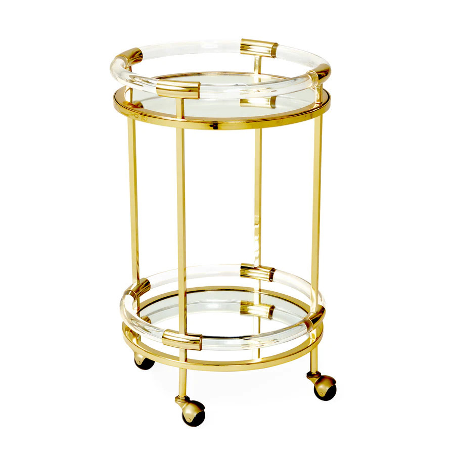 Jacques Round Bar Cart | Jonathan Adler US
