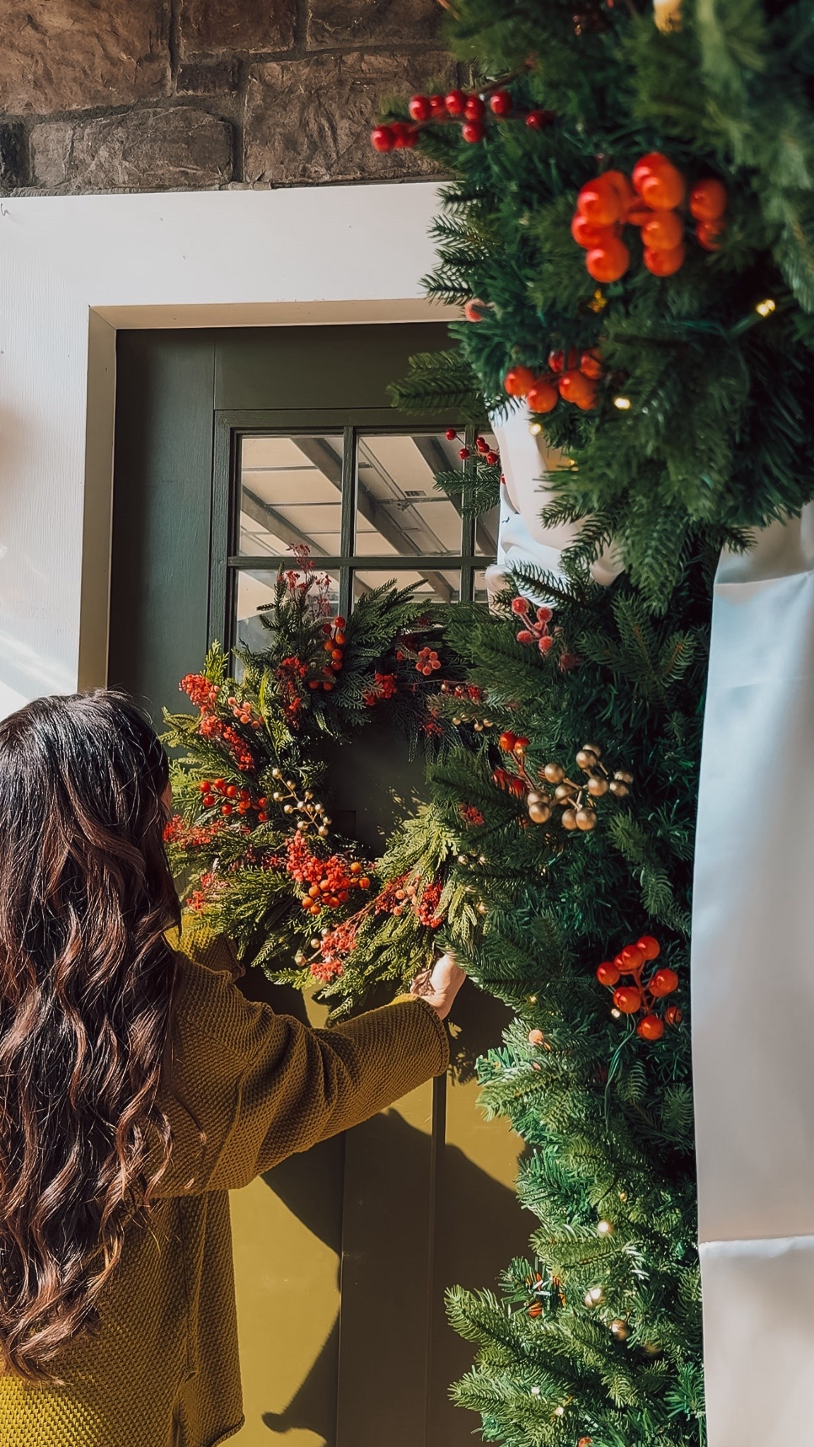 This mixed cedar and pine wreath is so pretty.. I returned so many until I found this one.. it’s full and affordable

#LTKHoliday #LTKGiftGuide #LTKFindsUnder50