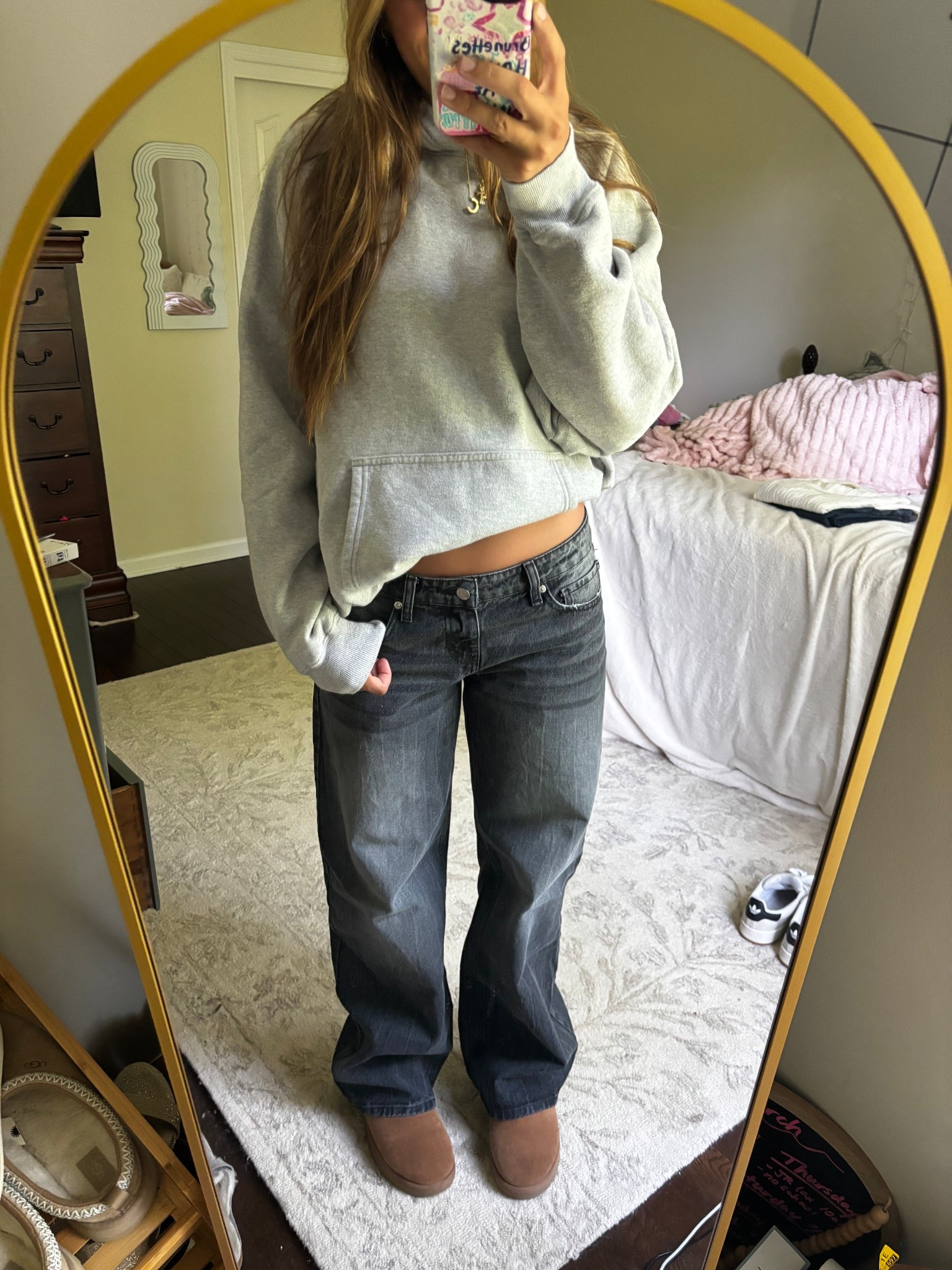 cute basic fall outfit with a hoodie and jeans! 

#loungewear #jeans 

#LTKautumn #LTKSeasonal #LTKStyleTip