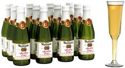 Martinelli's Sparkling Cider Mini Bottles, 8.4 oz. - Martinelli Sparkling Apple Cider, 12 Pack - ... | Amazon (US)