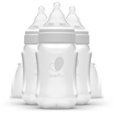 Evenflo 3pk Balance Wide-Neck Anti-Colic Baby Bottles - 9oz: BPA-Free, Silicone Nipple, Level 1 - Slow Flow | Target