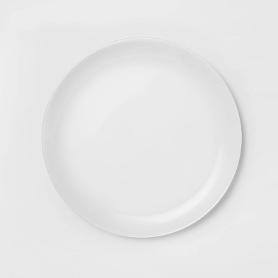 Glass Dinner Plate 10.7" White - Made By Design | Target
