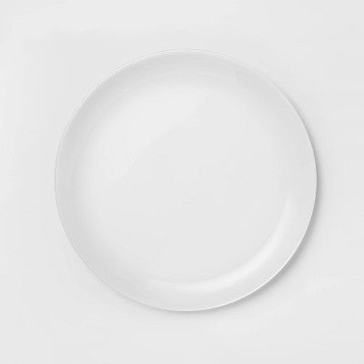 Glass Dinner Plate 10.7" White - Made By Design&#153; | Target