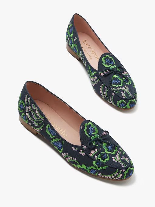 Devi Embroidered Loafers | Kate Spade (US)