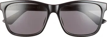 57mm Polarized Rectangular Sunglasses | Nordstrom