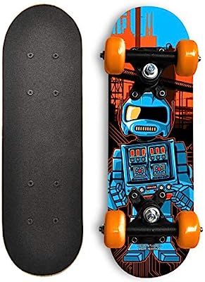 Rude Boyz 17 Inch Mini Wooden Cruiser Graphic Beginner Kids Skateboard | Amazon (US)